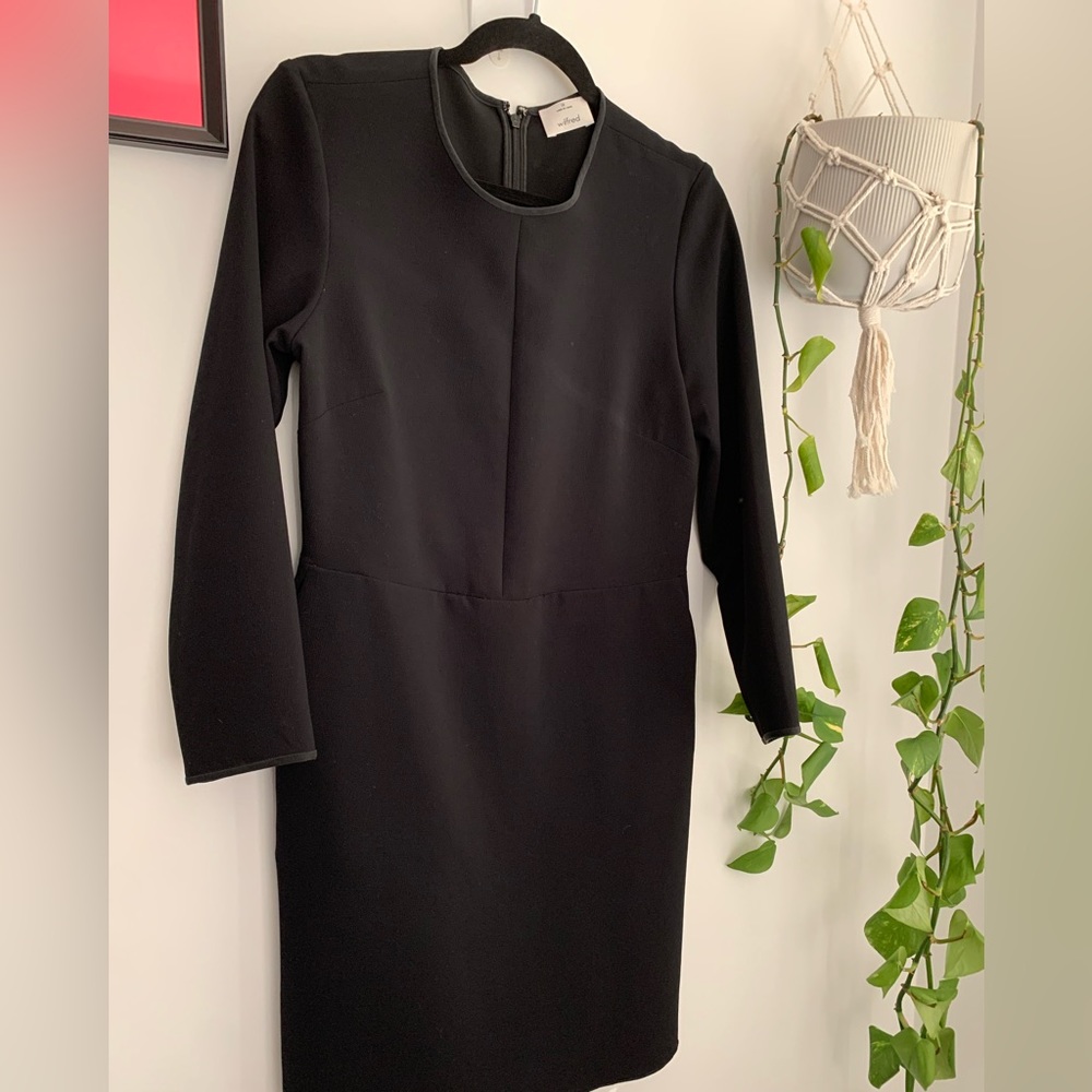 Wilfred Long Sleeve Black Dress 👗 BIN 1